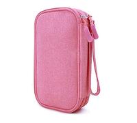 QASHA Bolsa de almacenamiento para diabéticos, organizador de viaje para medidor de glucosa, bolígrafo de insulina, tiras de prueba de azúcar en sangre, lancetas, jeringas, agujas, toallitas de