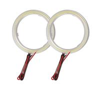 Qasim 1 par de LED COB Angel Eyes Anillos de Halo con Cubierta de Plástico 70MM Blanco 60SMD para Coche Moto DRL Faros Antiniebla Diurna DC 12V