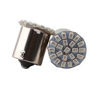 Qasim 10x LED 24V 1156 BA15S P21W P15W TL Bombillas universales de coche para vehículos Luz indicadora de estacionamiento de señal de giro 2406 22SMD 176LM Ámbar