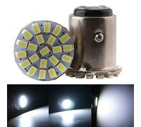 Qasim 10x LED 24V 1157 BAY15D PY21W TL Bombillas Coche Universal para vehículos Señal de giro Luz indicadora de estacionamiento 2406 22SMD 176LM Blanco