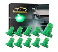 Qasim 10x T4.2 LED COB Bombillas Verde 1SMD para Luz de Salpicadero de Coche Instrumento Velocímetro Panel DC12V