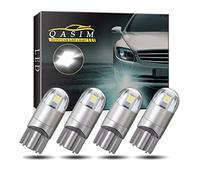Qasim 4pcs Blanco T10 501 LED Bombilla 2-SMD 3030 W5W 194 168 Wedge T10 Luz Bombillas Interiores del Coche Luz Lateral Luces de Maletero Bombilla de matrícula 12V