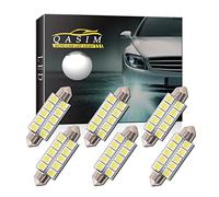 Qasim 6Pcs C5W 44mm / 1,73” bombilla LED 5050 SMD 10-Dome Bulbos Chipsets blanca adorno interior Mapa del tronco Cargo LED 578 211-2 212-2 579 214 569 DC 12V