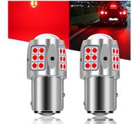 Qasim p21/5W 1157 LED bombilla roja súper brillante 30smd 3030 chip bay15d LED stop Light bombilla estacionamiento luz trasera DC 10-30V (paquete de 2)