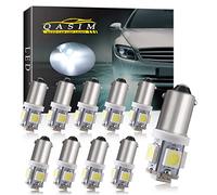 QasimLed Blanco 24V BA9S 5050 5SMD LED T4W 60LM Maletero del coche Interior Domo Mapa RV Luces de la matrícula (paquete de 10)
