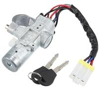 QASULER 1 Juego de Cilindros de Interruptor de Encendido con Llaves for Nissan, carrocería rígida Cerradura del Interruptor de Encendido