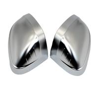QASULER 1 Pair Of Car Auto Rearview Mirror Shell Cover, for, B9 A4 A5 S4 Matte Chrome Wing Mirror Protection Cap Cubierta para espejo retrovisor de coche