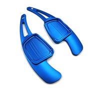 QASULER 1 par de extensiones palanca cambios aluminio for volante coche, for, A3, A4L, A5, A6L, S3, S4, Q2, Q5L, Q7, TTS Cubierta del ala lateral del alerón trasero del co(Blue)