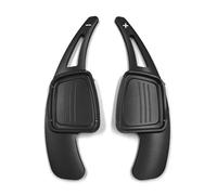 QASULER 1 par de extensiones palanca cambios aluminio for volante coche, for, A3, A4L, A5, A6L, S3, S4, Q2, Q5L, Q7, TTS Cubierta del ala lateral del alerón trasero del co(Schwarz)