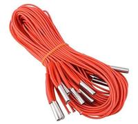 QASULER 10 piezas de calentador de cartucho de cerámica de 12 V y 40 W, accesorios de tubería de calefacción eléctrica for impresora 3D, tubo de calefacción for impresora 3D Sonda térmica de impresora