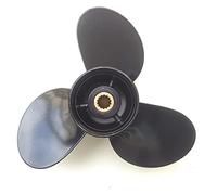 QASULER 10x13 15hp-35hp, for hélices OMC Stern Drive Hélices Marinas de Aluminio de 14 Dientes 3 Palas Hélice de Motor de Barco