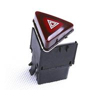 QASULER 18G 953 509 Alarma roja Interruptor de luz de Destello Doble Botón de Emergencia, for VW, for Rabbit Golf MK5, for Jetta, for MK5 2006-2011 1K0953509A Interruptor de Ventana de Coche