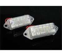 QASULER 2 Luces LED for matrícula, Color Blanco, Canbus, for Mits Lancer EVO VIII IX X 2003-17 Luz de matrícula