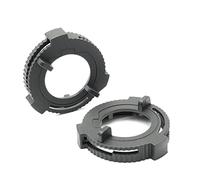 QASULER 2 Piezas H7 LED Adaptador de Bombilla de Faro retenedor de Soporte de Casquillo de Bombilla H7 Clips de Montaje de Soporte de Base, for Ford 2017-2020, for Fiesta, MK8 Soporte de Faro