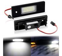 QASULER 2 uds CANbus luz de Placa de matrícula sin Error 24SMD lámparas de Coche, for 1 Serie E81 E87 E87N F20 F21 Fuente de luz de Coche Luz LED de Matrícula