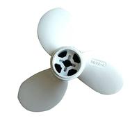 QASULER 2HP 7 1/4 X 5 A Fácil instalación Reparación fueraborda Piezas de Motor Marino Giratorio Reemplazo Hélice Barco aleación Aluminio, for Hélice de Barco