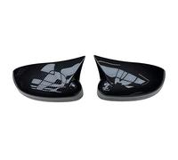 QASULER 2pcs Car Auto Side Rear View Mirror Cover Trim Caps, for Ford, for Focus, MK2 MK3 Sedan DYB Turnier Hatchback Styling Cubierta para espejo retrovisor de coche(1 set Carbon pattern)