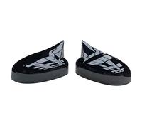 QASULER 2pcs Car Auto Side Rear View Mirror Cover Trim Caps, for Ford, for Focus, MK2 MK3 Sedan DYB Turnier Hatchback Styling Cubierta para espejo retrovisor de coche(1 pair black)