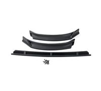 QASULER 3 piezas de parachoques delantero del coche, divisor labios, alerón, difusor, deflector, negro mate, for VW, Golf, MK7 2014-2017 Ajuste del alerón trasero del coche