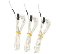 QASULER 3 piezas de termistor NTC 3950 100K con cableado de 1 metro for placa base EinsyRambo Prusa i3 MK2S/MK3, impresora 3D, cama calefactable, for extremo caliente Sonda térmica de impresora