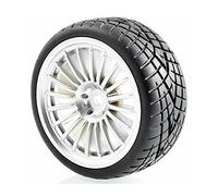 QASULER 4 Piezas de neumáticos Velocidad con Esponja for Insertar en la Rueda, for HSP, 1/10 1:10 Touring Car RC Rim04-8001 Juego de Ruedas de Carreras RC(Rim04S-8001)