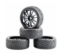 QASULER 4 Piezas de Ruedas Esponja inserción neumáticos Velocidad, for HSP, 1/10 1:10 Touring Car RC 6031-8001 Juego de Ruedas de Carreras RC(6031H-8001)