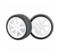 QASULER 4 Piezas de Ruedas Esponja inserción neumáticos Velocidad, for HSP, 1/10 1:10 Touring Car RC 9005-8001 Juego de Ruedas de Carreras RC(9005W-8001)