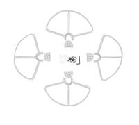 QASULER 4 Uds. Anillo Amortiguador de protección de hélices de protección de hélice de liberación rápida, for dji, Phantom 3 Phantom 2 Piezas de Repuesto de Drones Blanco Protector de hélices