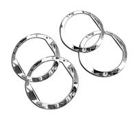 QASULER 4 Uds for Chevrolet, for Salida Aveo Aire Acondicionado Abs Anillo Decorativo Cubierta de Salida de ventilación de CA