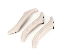 QASULER 4 Uds. Tirador de cuero for puerta interior de coche, for, for F10 F11 F18 5series 2010 2011 2012 2013 2014 2015 2016 2017 Cubierta de manija de puerta de fibra de carbono(Off-white)