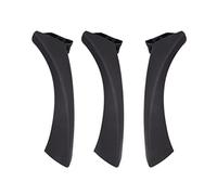 QASULER 6 piezas LHD manija interior del panel de la puerta interior del automóvil cubierta embellecedora for Serie 3 E90 E91 E92 318 320 2004-2011 moldura de manija de puerta exterior(BLACK Black)