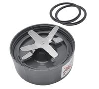 QASULER 600/900W Juicer reemplazo Cross Extractor acero inoxidable, para Blade Base, para licuadora, para Incluye 6 Fins, para Partes Soporte de cuchilla para batidora