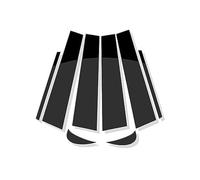 QASULER 8 Piezas de Postes Pilar Ventana Coche, Pegatina Panel Decorativo Puerta Cubierta embellecedora, for Toyota, Camry 2018 2019 2020 2021, Accesorios Estilo Cubierta de ajuste de ventana de coche