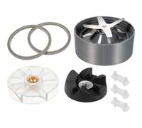 QASULER 8 Piezas de Repuesto for licuadora, 600 W, 900 W, con Cuchilla for Hielo, Junta de Sellado de Goma, Almohadilla de amortiguación, etc. QASULER