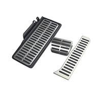 QASULER Accesorios de coche con pedales acero inoxidable, for VW, Passat B6 B7 Cc, Skoda, Superb AT/MT Reemplazo del pedal del automóvil(White)