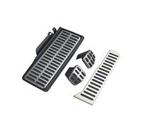 QASULER Accesorios de coche con pedales acero inoxidable, for VW, Passat B6 B7 Cc, Skoda, Superb AT/MT Reemplazo del pedal del automóvil(Schwarz)