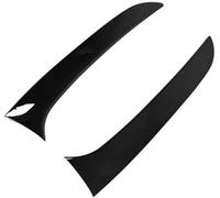 QASULER Alerón lateral for ventana trasera de 2 uds, for, Serie 1 F20 F21 2012-2019, ABS negro brillante antienvejecimiento Cubierta lateral del alerón de la ventana trasera