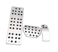 QASULER Almohadilla de pedal, for Citroën, C3 C4, for DS, 3 4 6, for, for, for, modificada for reposapiés gas for automóvil Reemplazo del pedal del embrague del automóvil(BLACK AT)