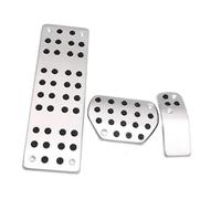 QASULER Almohadilla de pedal, for Peugeot, 207, 301, 307, 208, 2008, 308, 408, almohadilla modificada for reposapiés gas for automóvil Reemplazo del pedal del embrague del automóvil(BLACK AT)