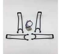 QASULER Anillo de protección la pala del tren aterrizaje motor brazo hélice, for SG907 GPS Drone RC Quadcopter Repuestos Brazo de mantenimiento de drones FPV(Light Green)