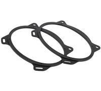 QASULER Anillo espaciador de altavoz Adaptador espaciador de altavoz de agudos Anillo espaciador de soporte de montaje de subwoofer de altavoz automático, for Toyota, ABS negro impermeable Anillo espa