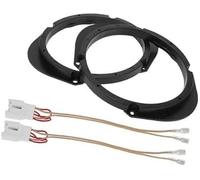 QASULER Anillo Espaciador de Altavoz Adaptador Espaciador de Altavoz de Agudos for automóvil, for Mazda, 8 2011-2015 Puertas Delanteras y traseras ABS Negro con arnés de cableado de Audio a Prueba de