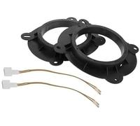 QASULER Anillo espaciador de altavoz Adaptador espaciador de altavoz de agudos for automóvil, for Toyota, Avalon 2019-2023 Puertas traseras Negro con cable de audio con conector hembra de medios y gra