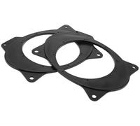 QASULER Anillo Espaciador de Altavoz Adaptador Espaciador de Altavoz de Agudos for automóvil, for Toyota, for Corolla, 2007-2018 Puertas traseras ABS Negro Impermeable Anillo Espaciador para Altavoz