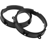 QASULER Anillo espaciador de altavoz Adaptador espaciador de altavoz de agudos for automóvil, for Volkswagen, for Santana, 2013-2024 Puertas delanteras y traseras ABS negro impermeable Anillo espaciad