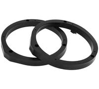QASULER Anillo Espaciador de Altavoz Adaptador Espaciador de Altavoz de Agudos for Civci Impermeable Negro 2 Piezas Anillo Espaciador para Altavoz