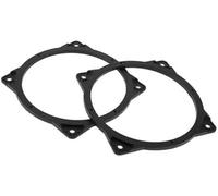 QASULER Anillo Espaciador de Altavoz Adaptador Espaciador de Altavoz de Agudos for Hyundai, 2006-2021 Impermeable Negro 2 Piezas Anillo Espaciador para Altavoz