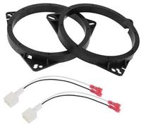 QASULER Anillo Espaciador de Altavoz Adaptador Espaciador de Altavoz de Agudos for Nissan, for Murano, 2003-2019 Juego de 2 Unidades, Impermeable, Color Negro Anillo Espaciador para Altavoz
