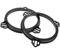 QASULER Anillo Espaciador de Altavoz Adaptador Espaciador de Altavoz de Agudos for Nissan, for Murano, 2008-2017 Impermeable Negro 2 Piezas Anillo Espaciador para Altavoz