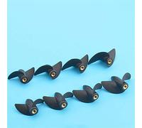 QASULER Barco RC M4, Paleta de Dos Palas con Rosca de Tornillo, hélice de Barco de Nailon, hélice Positiva/inversa, Eje de hélice M4 de 4mm Hélice de Motor de Barco(D42mm Postive 003)